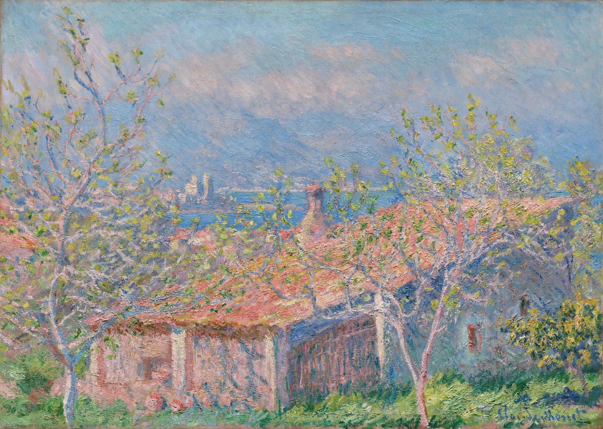 Maison du jardinier à Antibes W1165 par Claude Monet, Cleveland Museum of Art