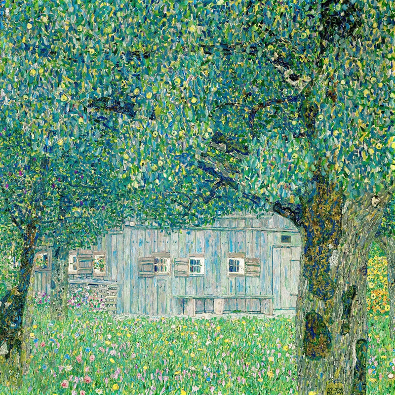 Yukarı Avusturya'da Kırsal Ev - Gustav Klimt