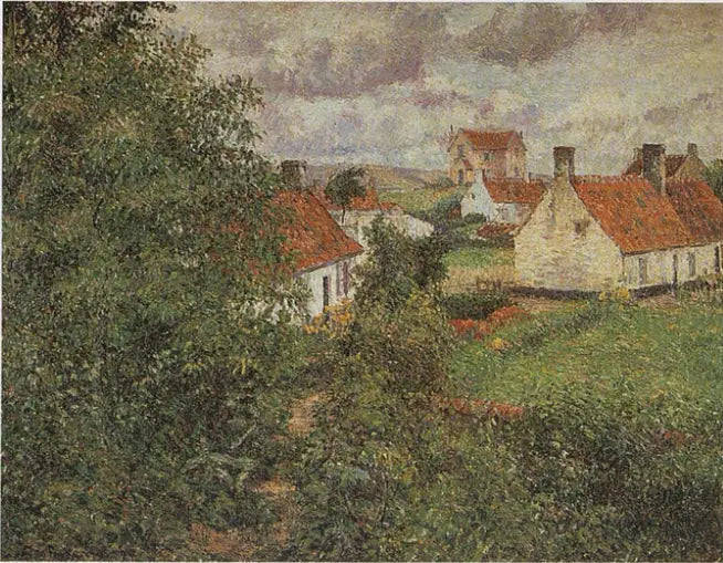 Knokke'deki Evler - Camille Pissarro