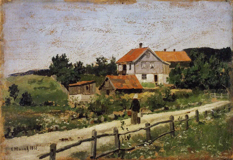 Maridalen'deki Evler - Edvard Munch