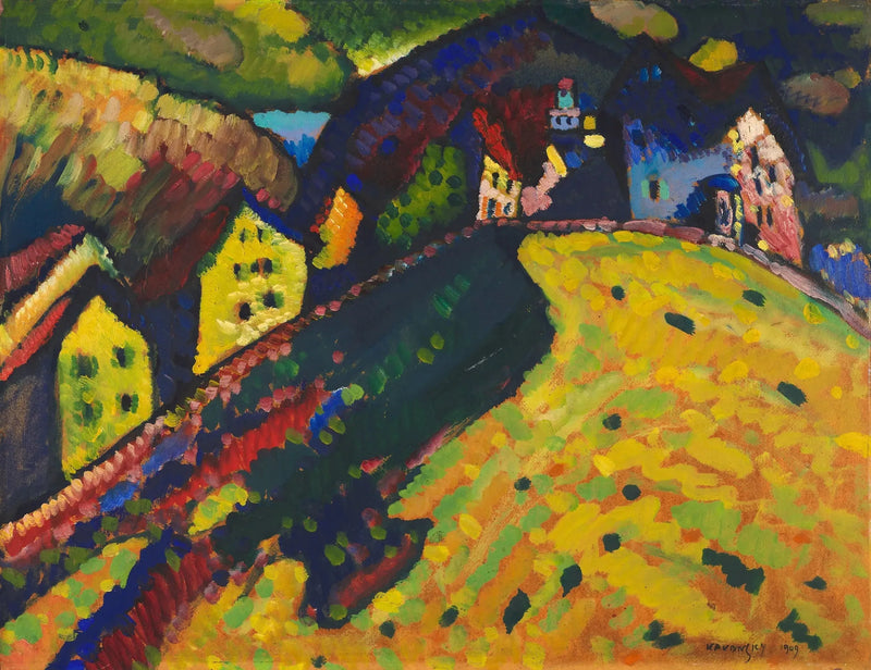 Murnau'daki Evler - Vassily Kandinsky