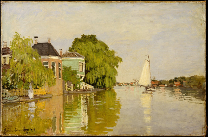 Achterzaan W186'daki evler - Claude Monet