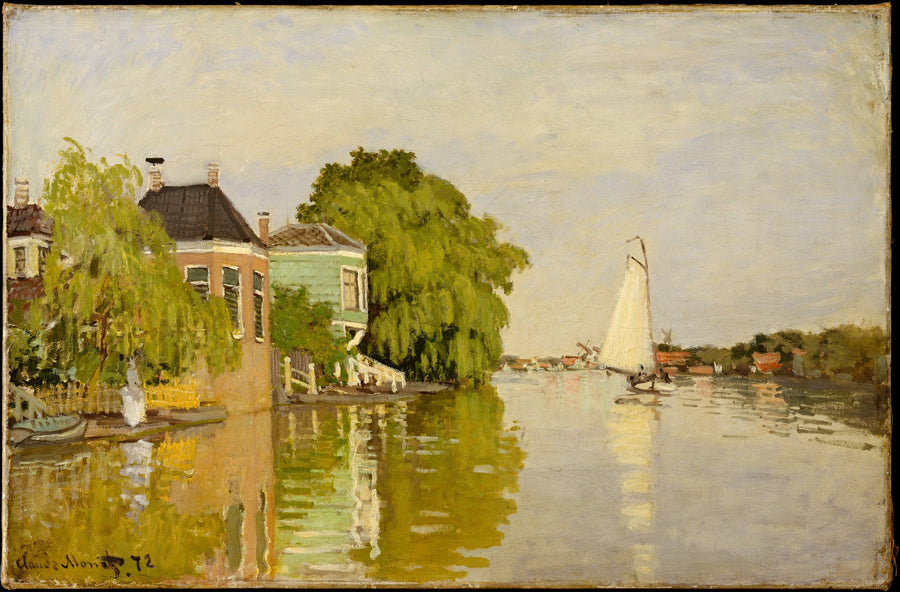 Achterzaan W186'daki evler - Claude Monet