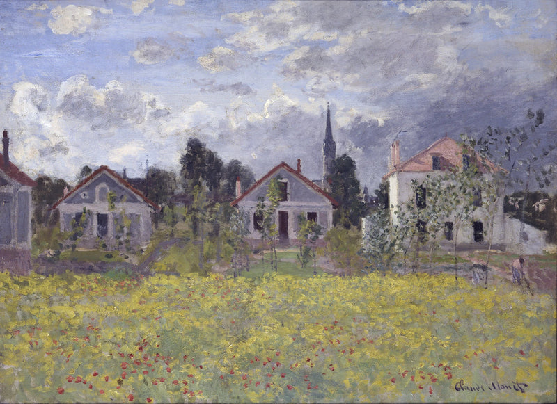 Argenteuil W277'deki evler - Claude Monet