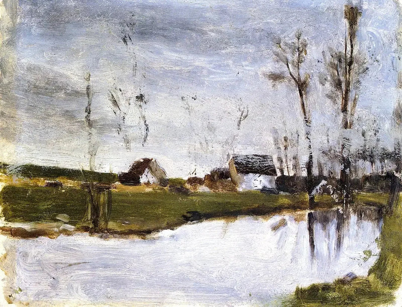 Su Kenarındaki Evler - Paul Gauguin