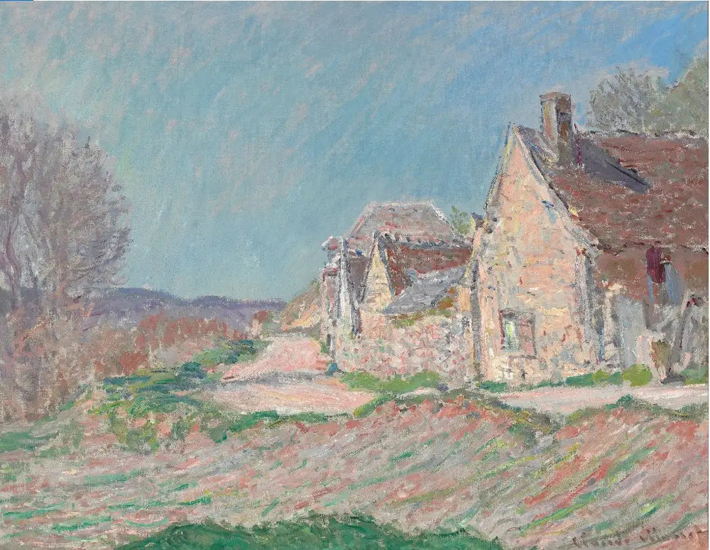 Maisons au bord de la route - Claude Monet image 1 copie de tableau peinte à la main