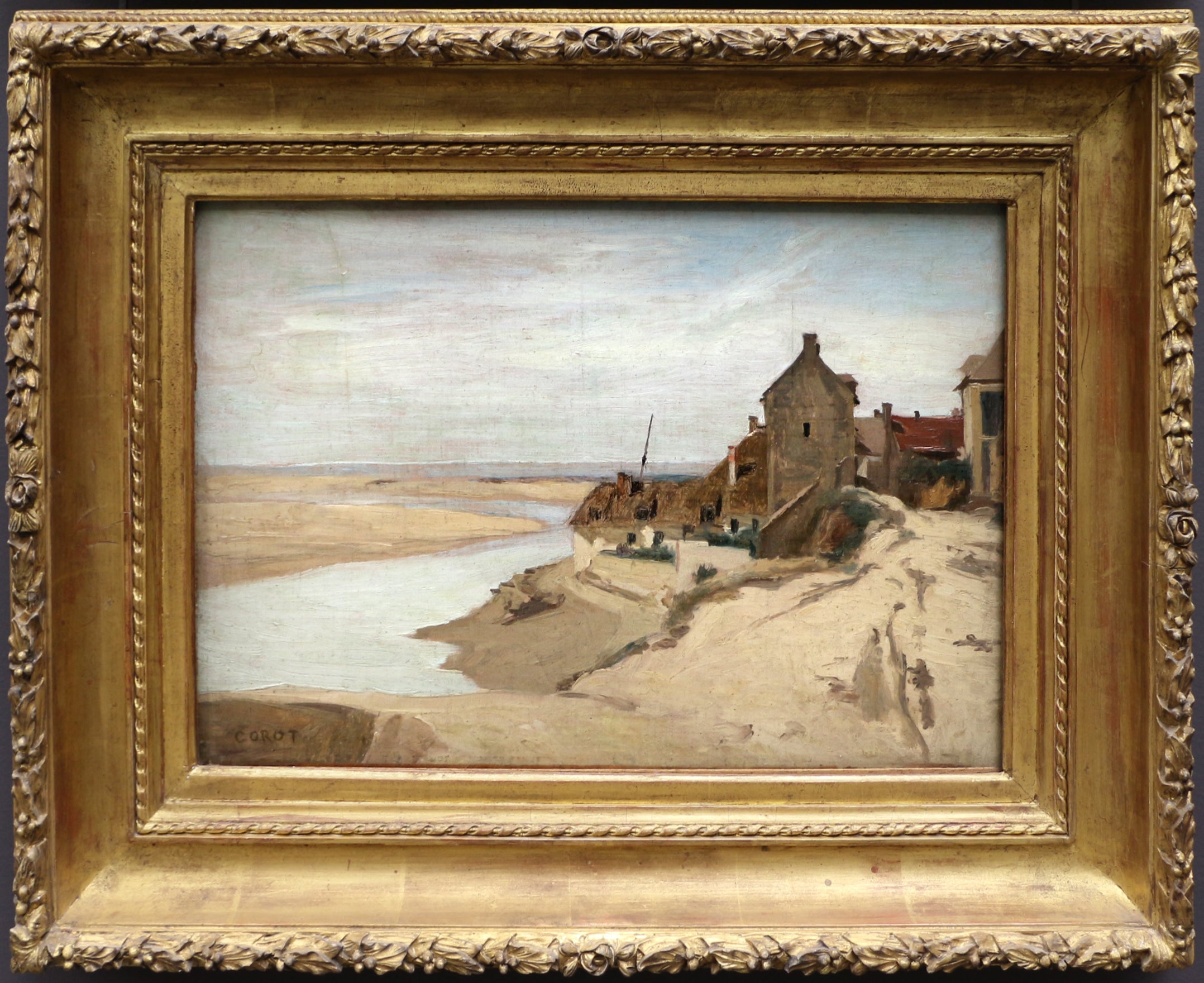 Maisons de pêcheurs à Sainte-Adresse - Jean-Baptiste Camille Corot