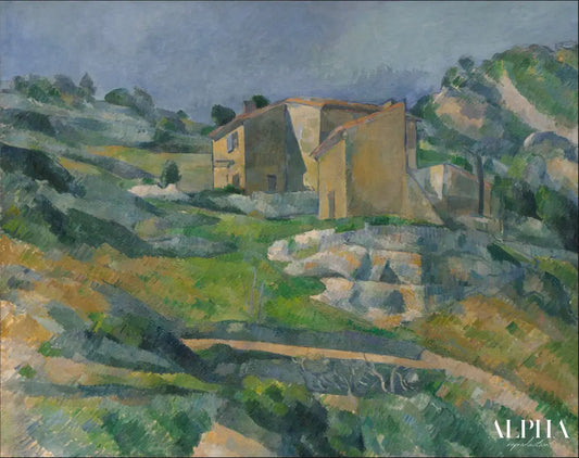 Maisons en Provence : La vallée des Riaux près de l'Estaque - Paul Cézanne - Reproductions de tableaux et peintures haut de gamme