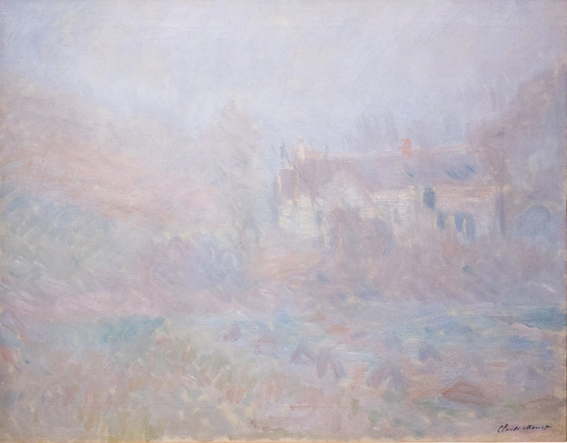 Falaise'deki evler, sis W977 - Claude Monet