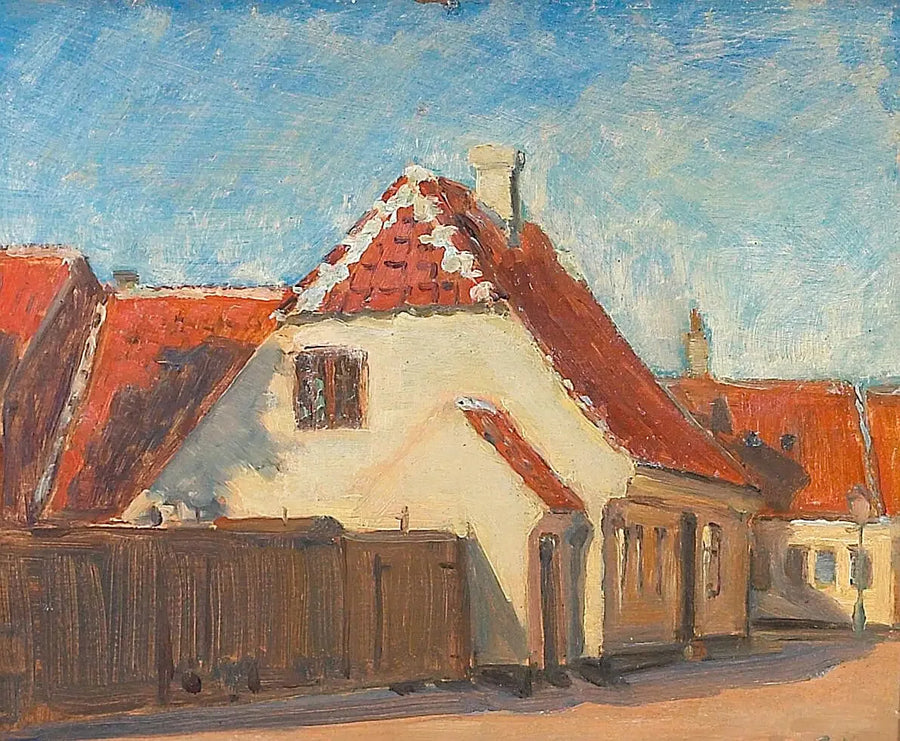 Skagen'daki Sarı Evler - Peder Severin Krøyer