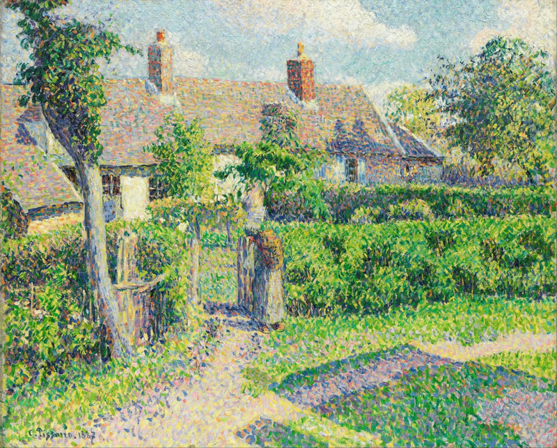 Kırsal Evler, Eragny - Camille Pissarro