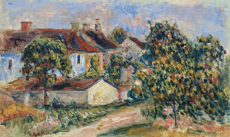 Köy Evleri, Kırmızı Çatılar (Essoyes) - Pierre-Auguste Renoir