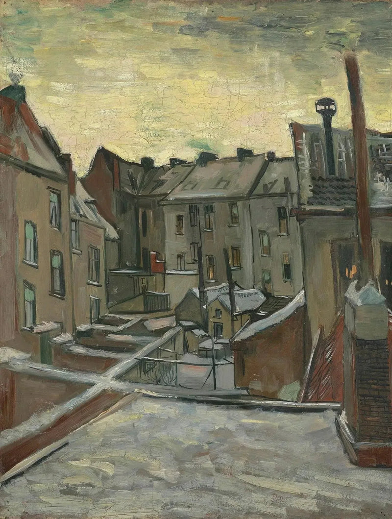 Evler arkadan görünüş - Vincent van Gogh