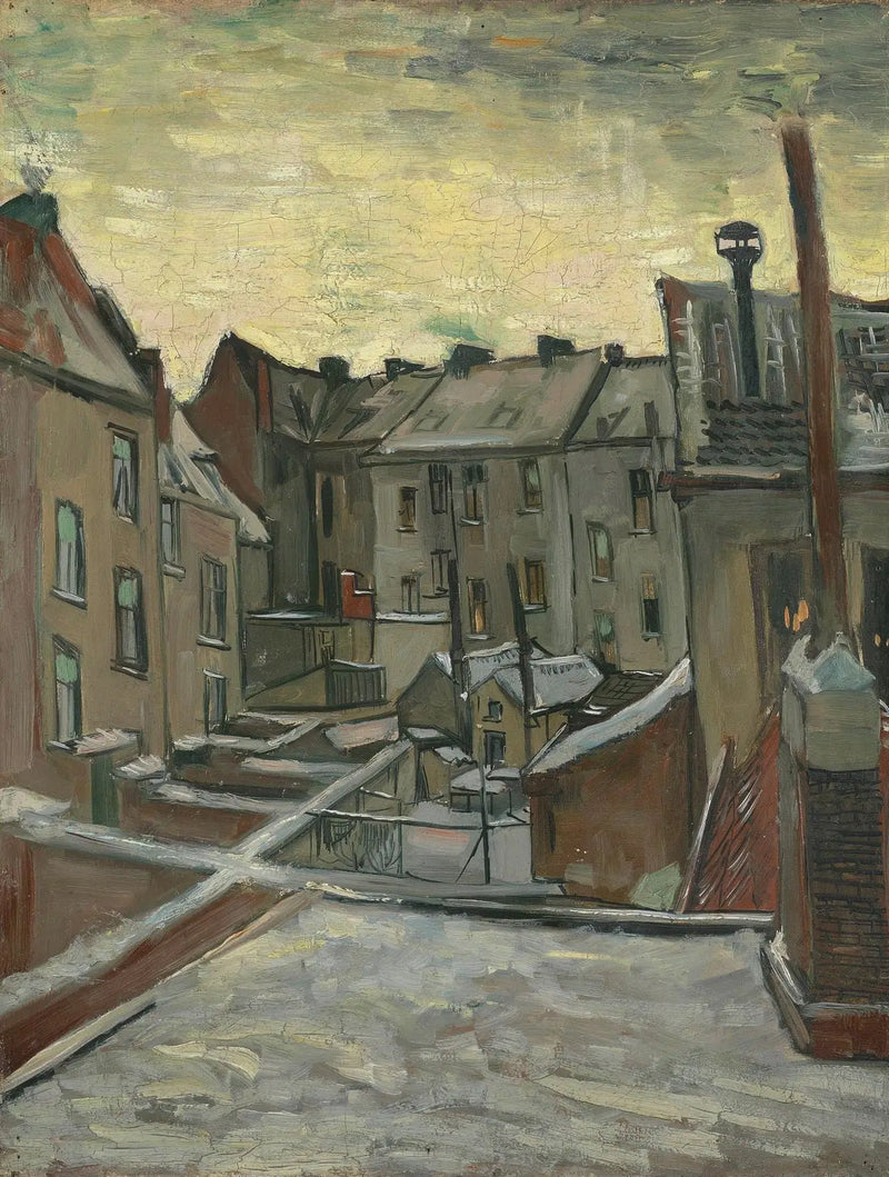 Evler arkadan görünüş - Vincent van Gogh