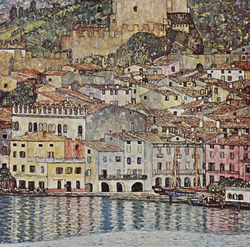 Garda Gölü'nde Malcesine - Gustav Klimt