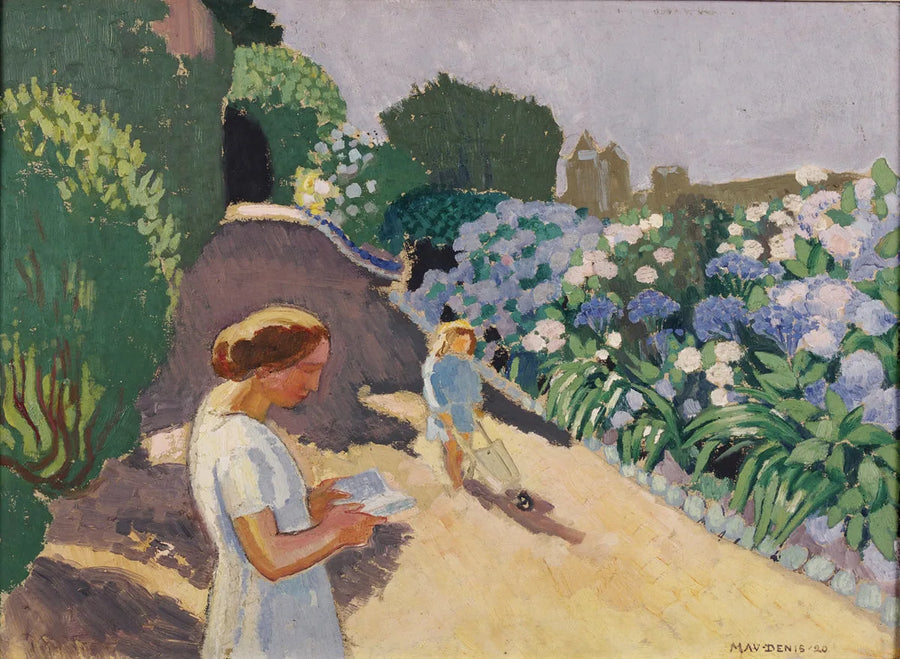 Malon ve hortensiyalar - Maurice Denis