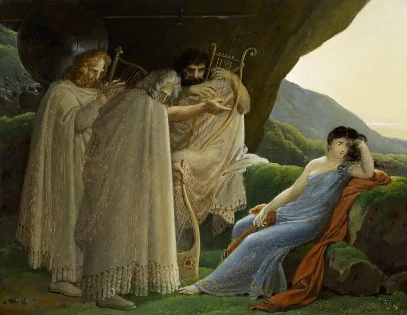 Malvina, nişanlısı Oscar'ın ölümüne ağlıyor - Anne-Louis Girodet