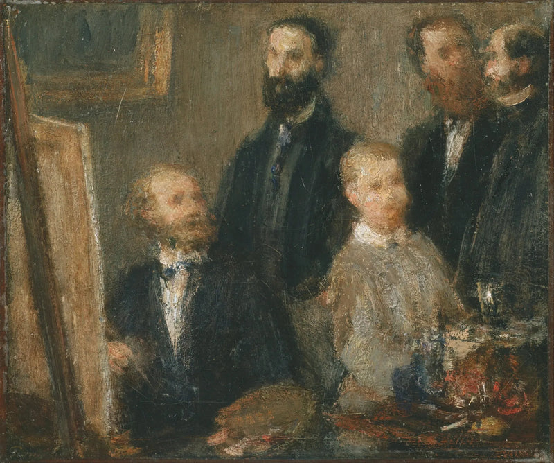 Manet atölyesinde - Henri Fantin-Latour