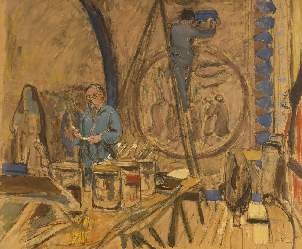 Maquette pour un portrait de Denis - Édouard Vuillard - Alpha Reproduction