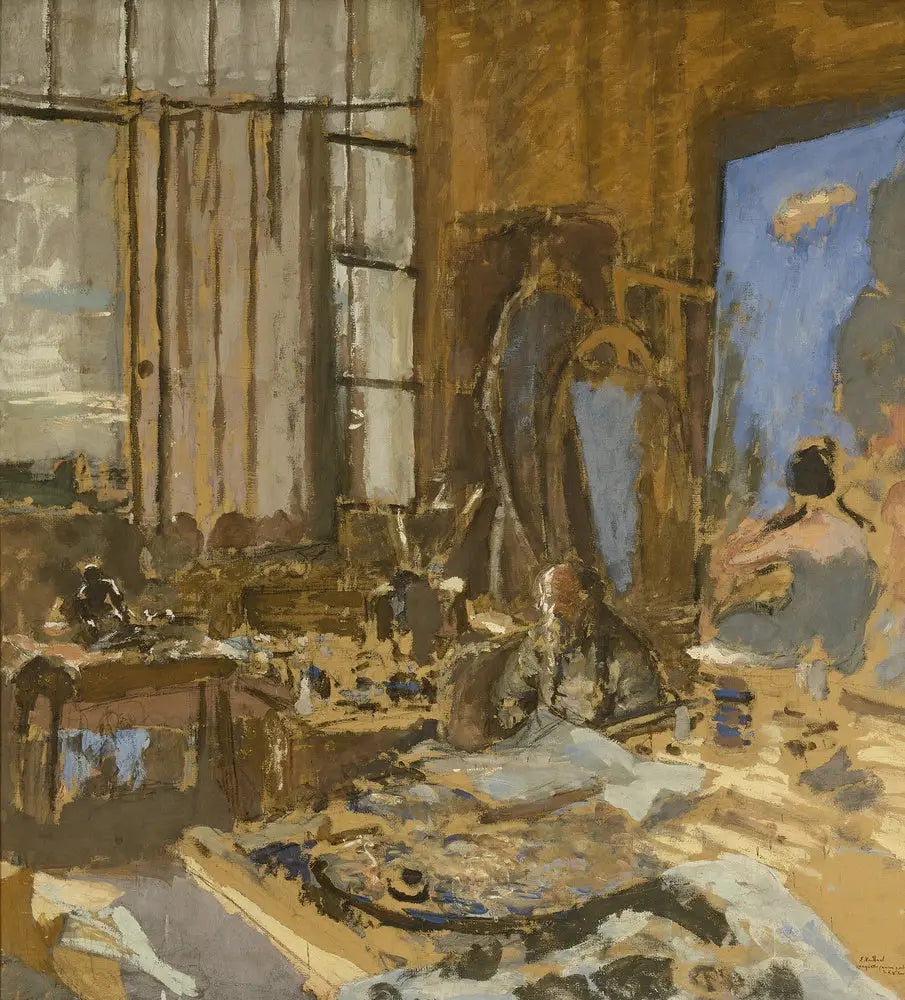 Maquette pour un portrait de K.X. Roussel - Édouard Vuillard - Alpha Reproduction