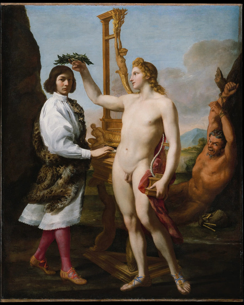 Marcantonio Pasqualini (1614-1691) Apollon tarafından taçlandırılmış - Andrea Sacchi