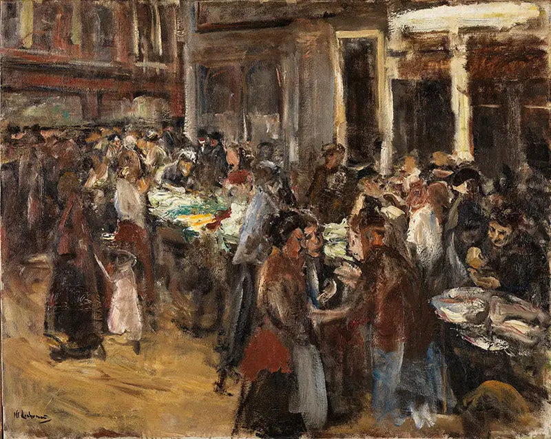 Amsterdam'daki Sebze Pazarı - Max Liebermann