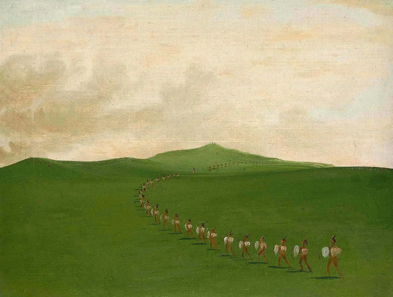 Yüksek-Missouri'de piyade yürüyüşü - George Catlin