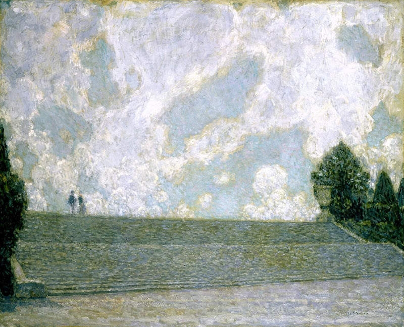 Versailles Şatosu Merdivenleri (Les Marches du Palais Versailles) - Henri Le Sidaner