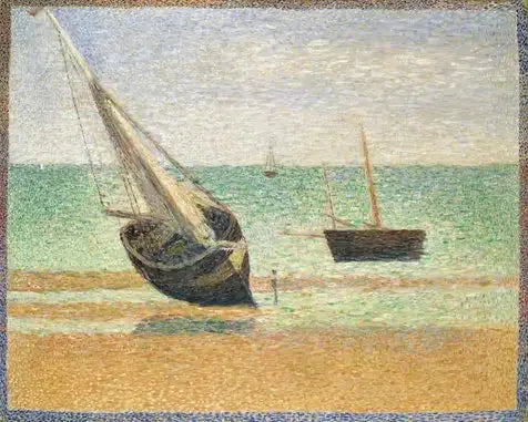 Grandcamp'ta Alçak Su - Georges Seurat