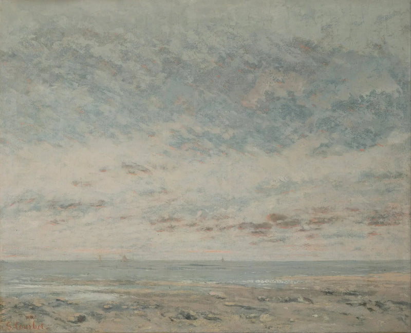 Trouville'da Alçalan Gelgit - Gustave Courbet