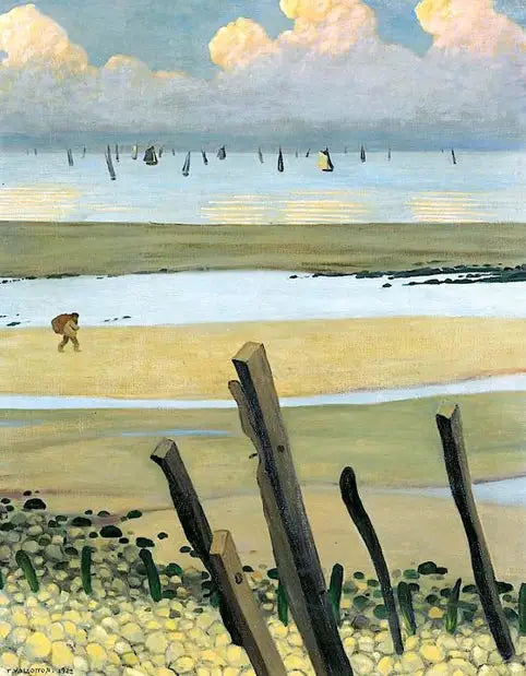 Villerville'da Alçalan Gelgit - Félix Vallotton