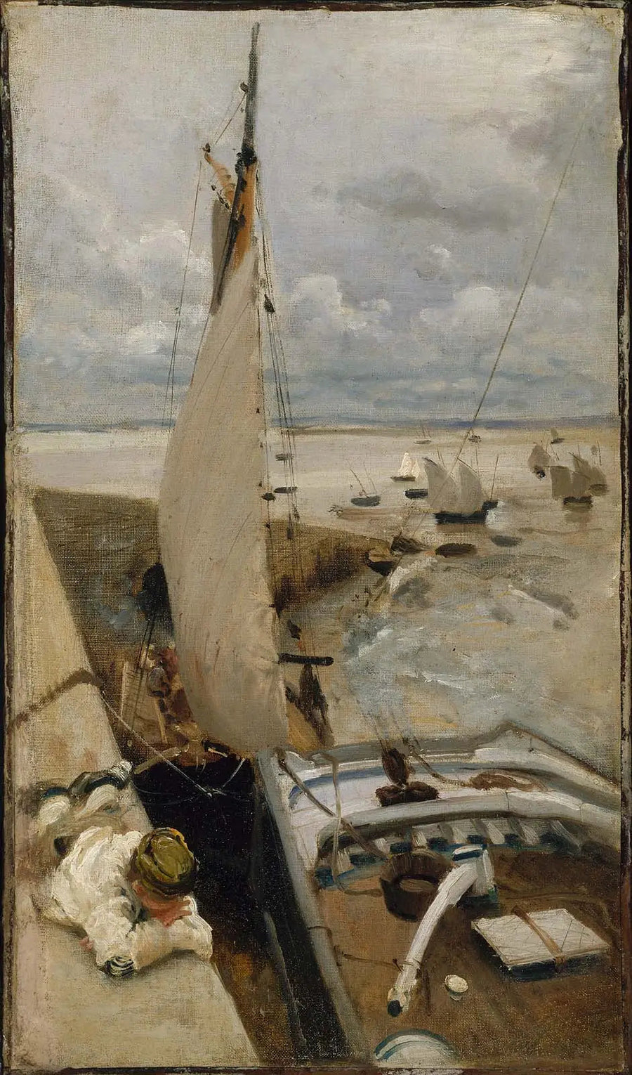 Cancale Limanı'nda Alçak Su - John Singer Sargent