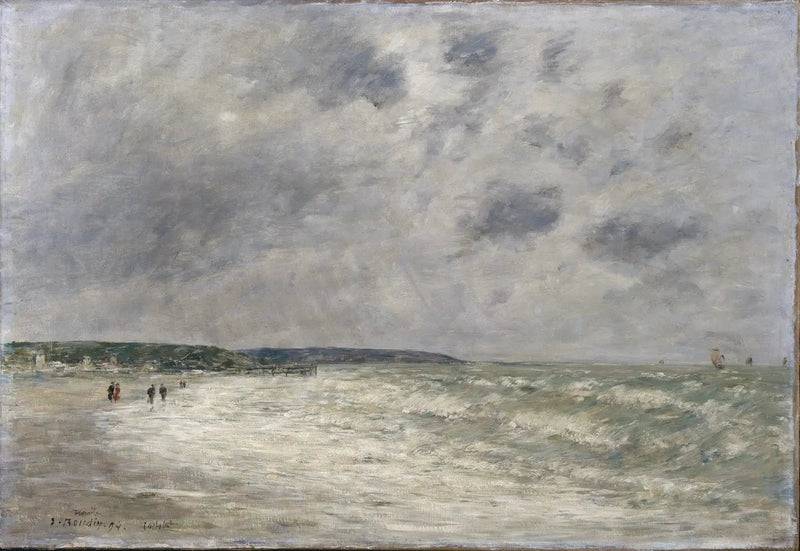 Deauville'de Yükselen Gelgit - Eugène Boudin