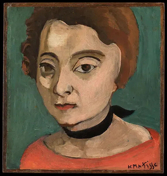 Siyah kadife kurdeleli Marguerite - Henri Matisse