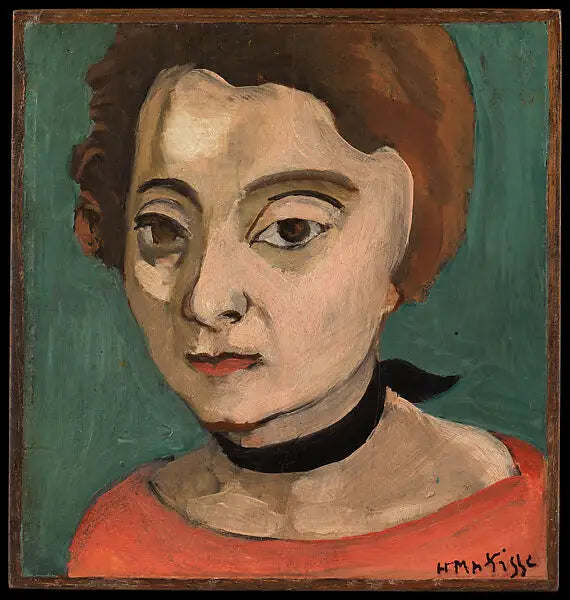 Siyah kadife kurdeleli Marguerite - Henri Matisse