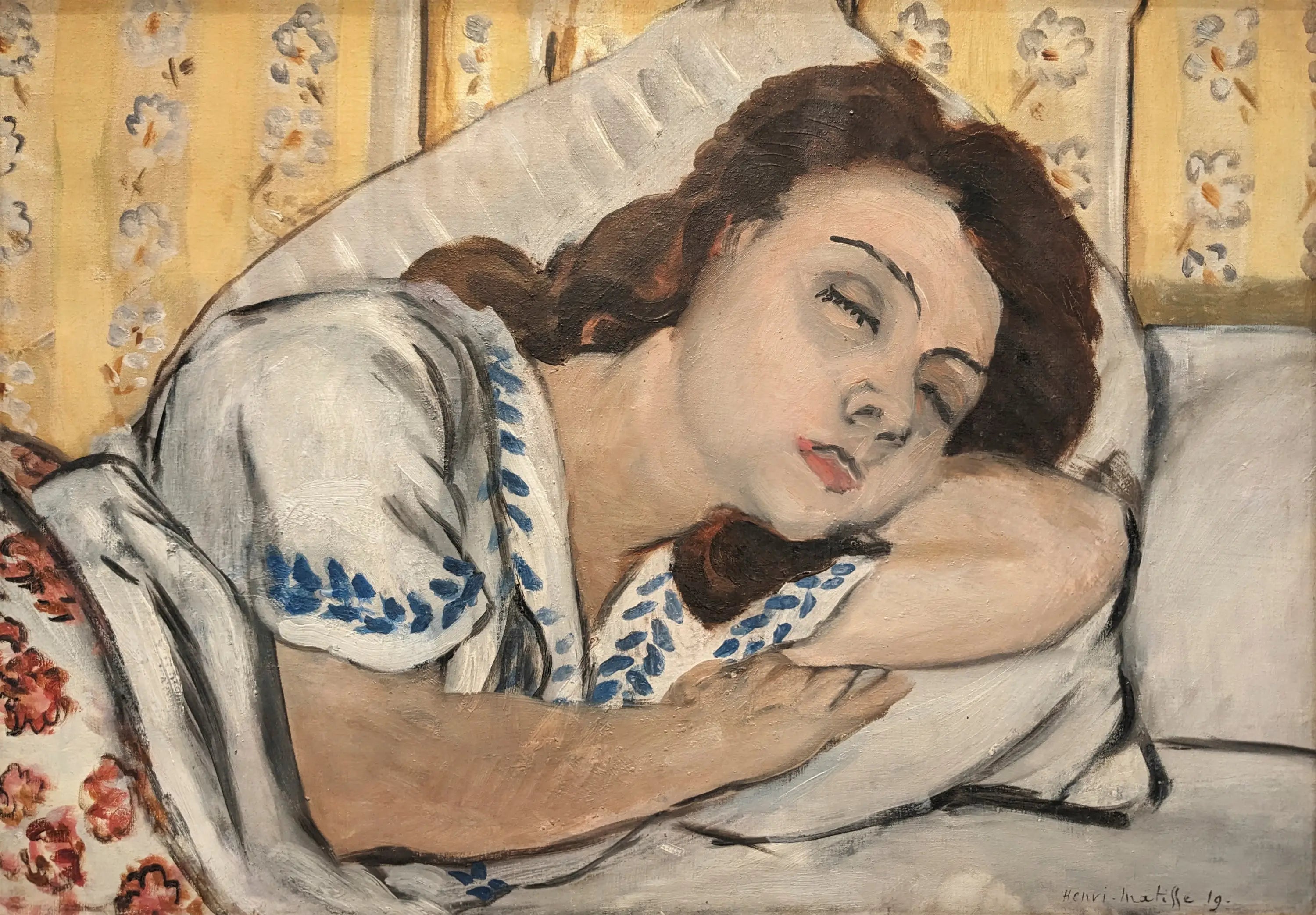 Reproduction du tableau « Marguerite endormie - Henri Matisse » par Alpha Reproduction en peinture à l’huile