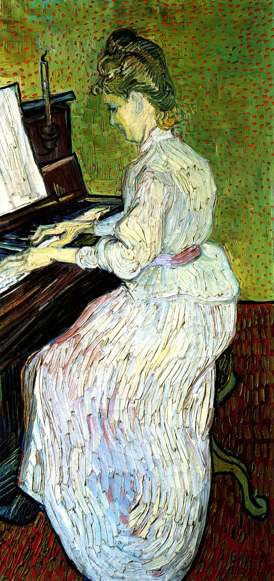 Mademoiselle Gachet piyano başında - Vincent van Gogh