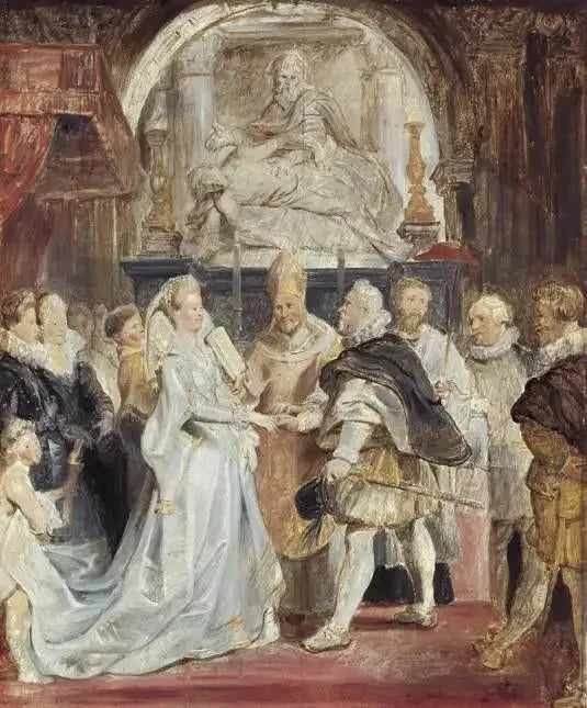 Henri IV ve Marie de Médicis'in Evliliği - Peter Paul Rubens