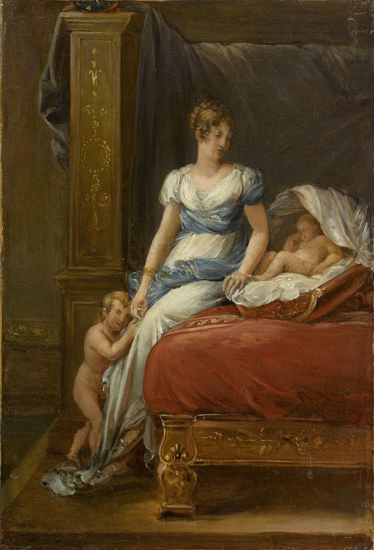 Marie-Annonciade-Caroline Bonaparte, reine de Naples et ses enfants - François Gérard