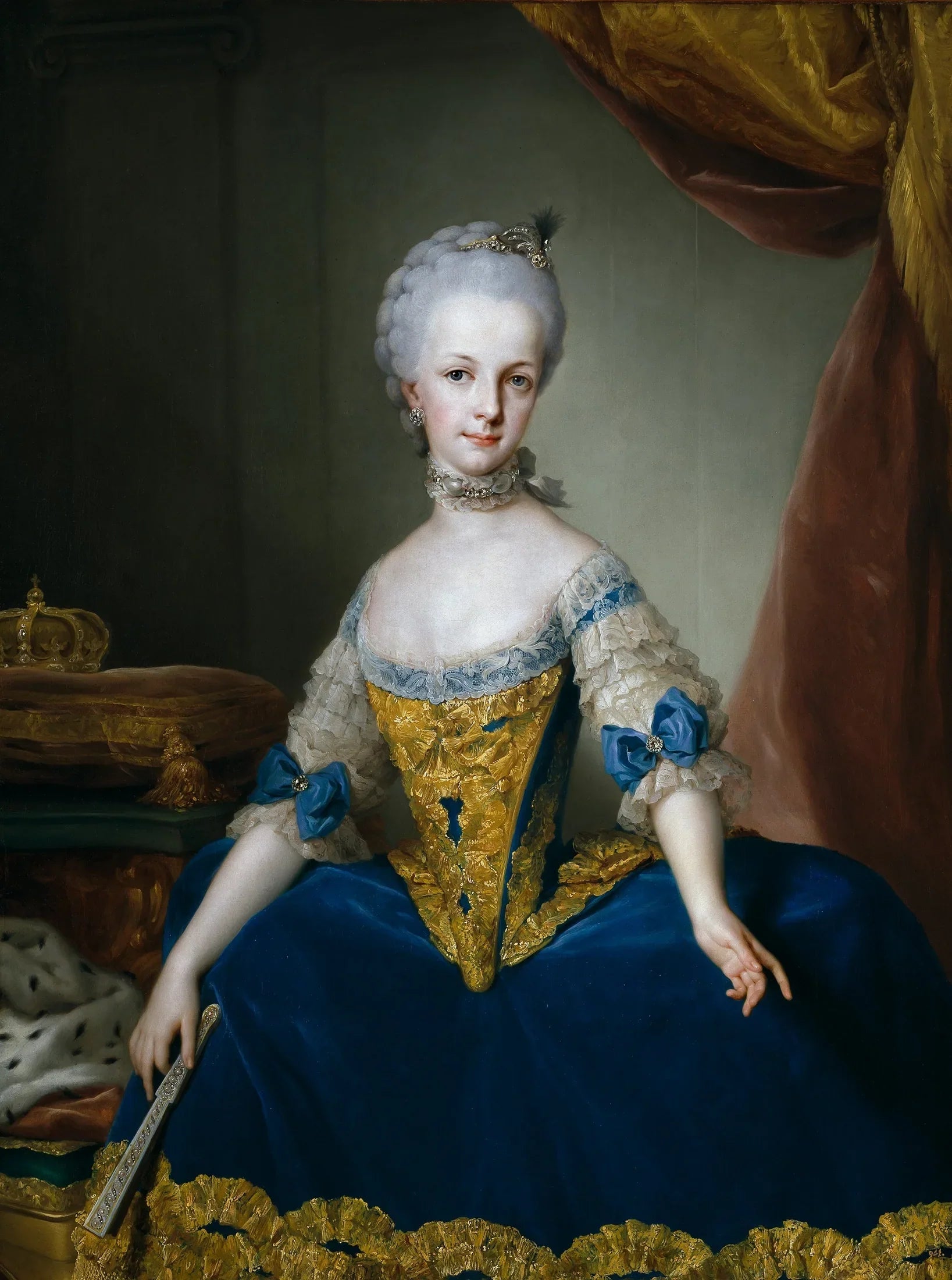 Marie-Josèphe d'Autriche - Anton Raphael Mengs image 1 reproduction d’œuvre d’art à l’huile