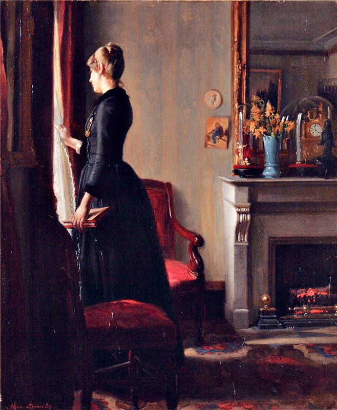 Marie Krøyer Paris'te - Michael Peter Ancher
