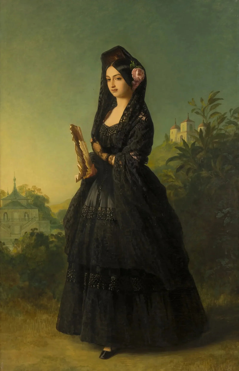 Marie-Louise-Ferdinande de Bourbon, Montpensier Düşesi (1846-1897) - Franz Xaver Winterhalter