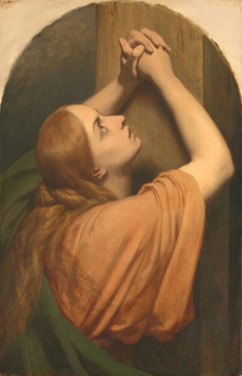 Marie Madeleine ayakları altında haç - Ary Scheffer