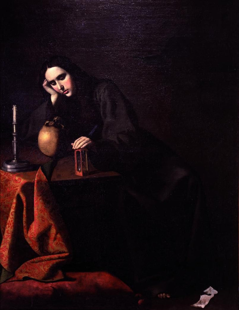 Marie-Madeleine meditasyon halinde - Francisco de Zurbarán