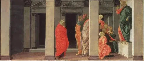Sainte Marie-Madeleine'in İsa'nın vaazını dinlemesi - Sandro Botticelli