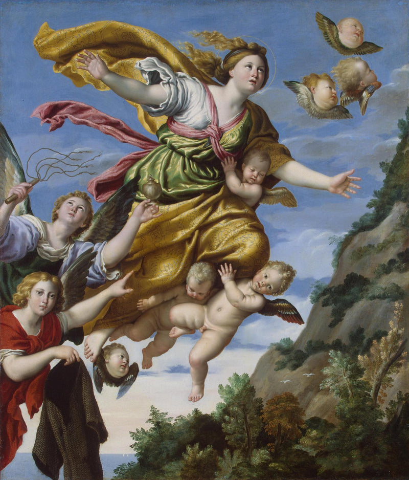 Marie Madeleine Cennetlere Taşınıyor - Domenichino
