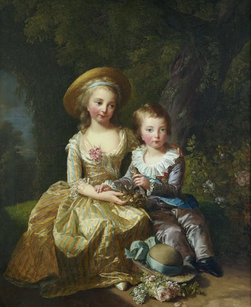 Marie-Thérèse ve kardeşi şahin - Elisabeth Vigée Le Brun