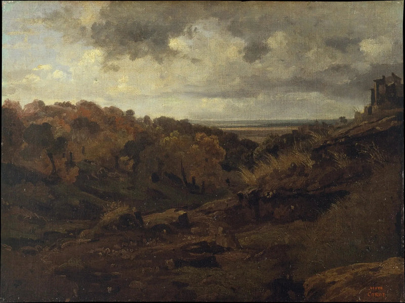 Marin. Büyük orman vadisi - Jean-Baptiste Camille Corot