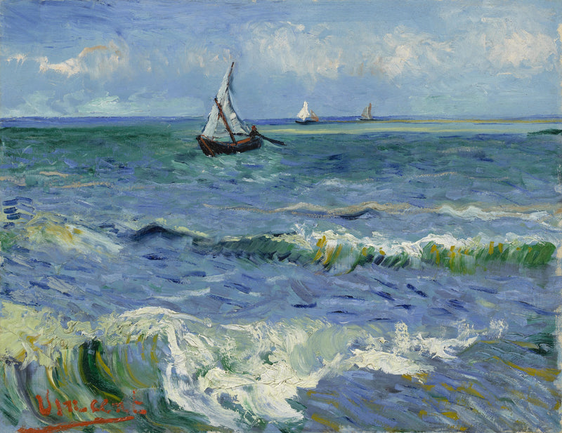 Saintes-Maries-de-la-Mer Yakınlarında Deniz Manzarası - Vincent van Gogh