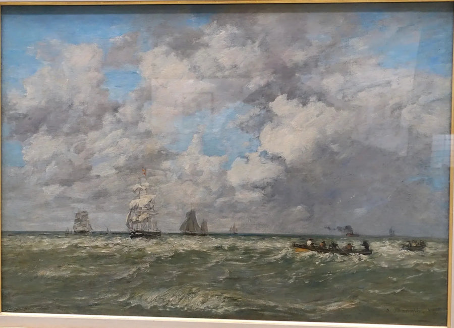 Denizciler, lamaneurs - Eugène Boudin
